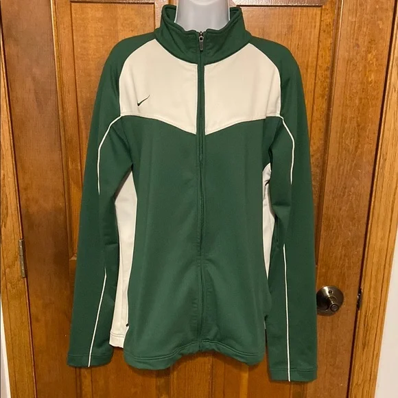 Nike Deadstock Vintage Y2K 2000s Nike Track Jacket Green Sz XXL - Picture 3 of 12
